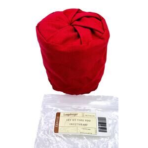 Longaberger LET ME CALL YOU SWEETHEART LINER ONLY Paprika‎ #28209158 New in Bag
